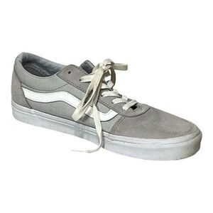 VANS Old Skool Low Size 11 Womens Gray Beige Suede‎ Skating Sneakers Shoes